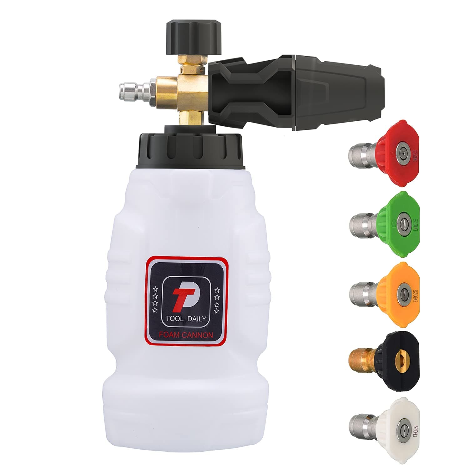 Power Washer Foam Cannon 1/4 Inch Quick Connect
| Power Washer Foam Cannon 5 Nozzles
| Power Washer Foam Cannon 1 Liter Capacity