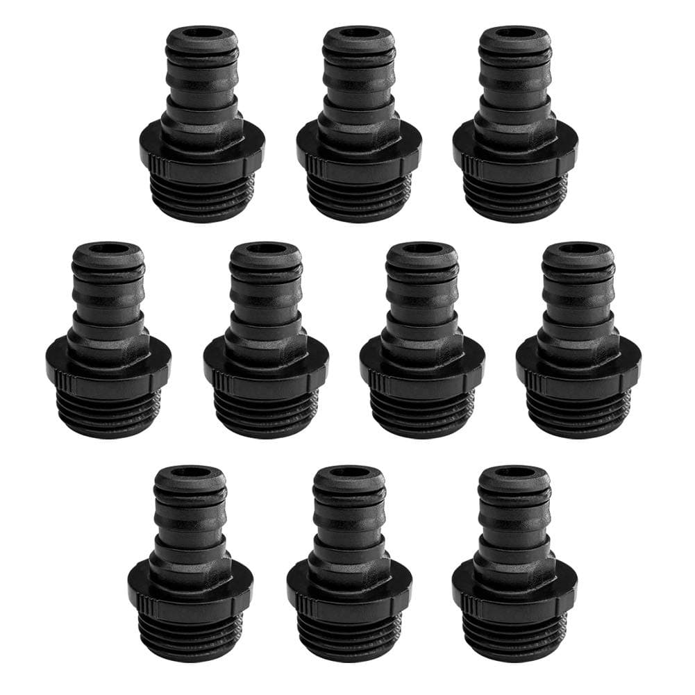 10 Pack 3/4 Inch Male Quick Connect Hose Fittings Kit for Garden Hose Coupling