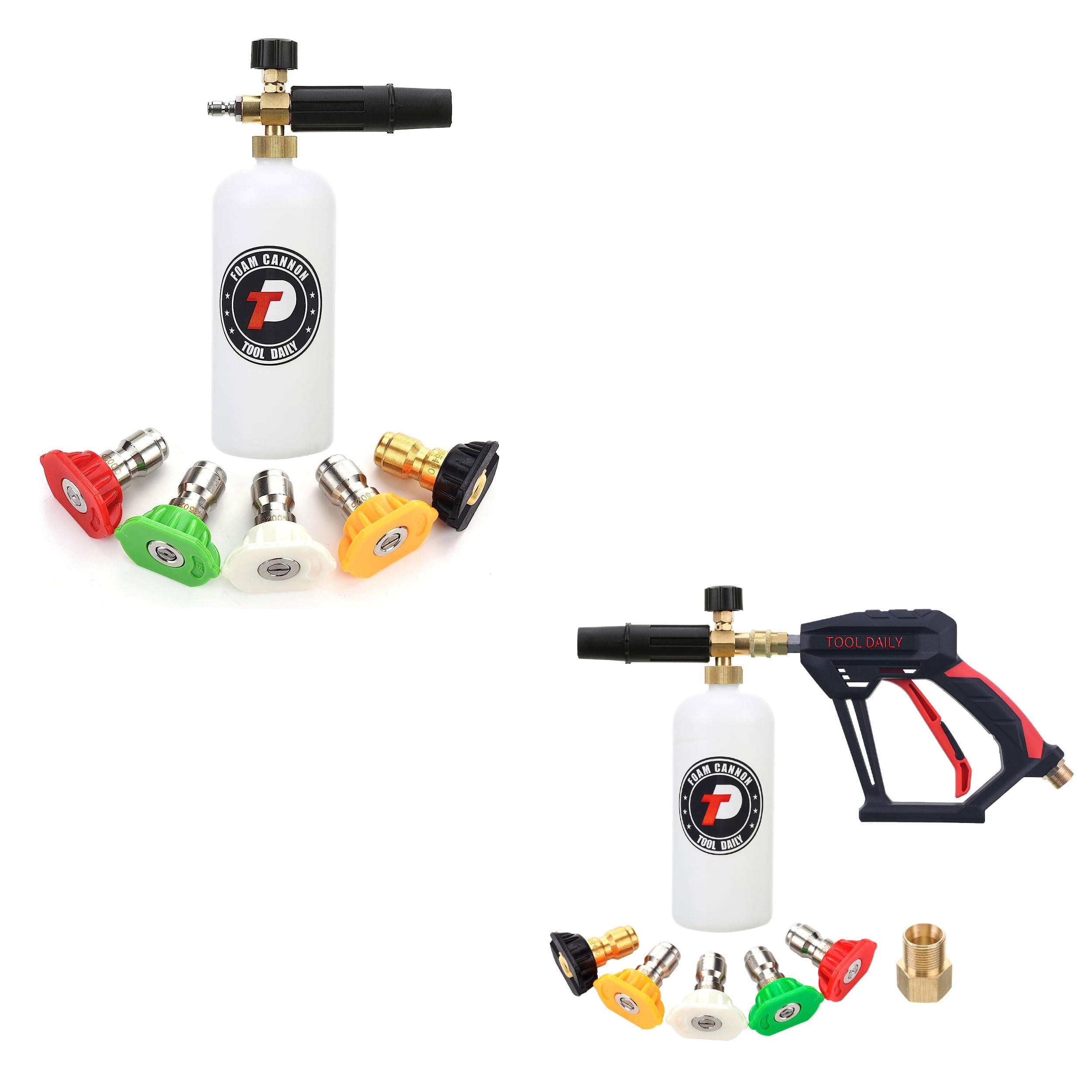 Daily Foam Cannon, 1/4 Inch Quick Connect, 1 Liter Pressure Washer Gun