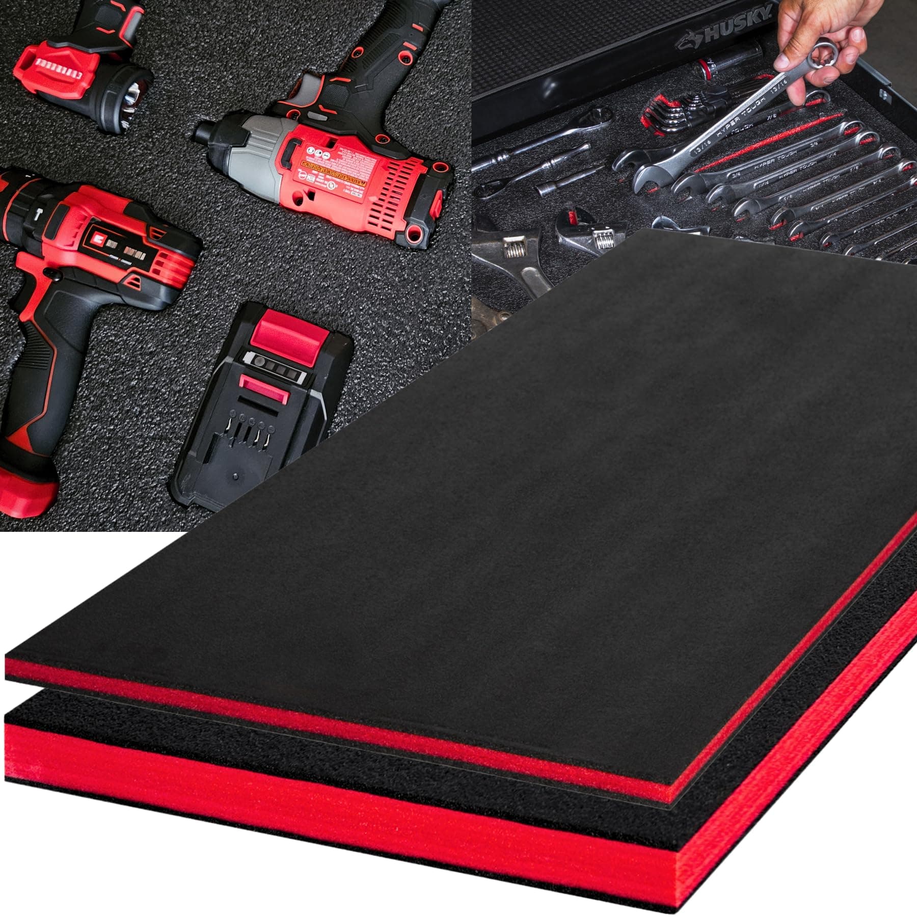 Tool Box Foam Inserts 2Pack Kaizen Organizer
| Polyethylene Storage Sheets for Toolbox Cases
| Tool Shadow Insert for Hard Case Kaizen