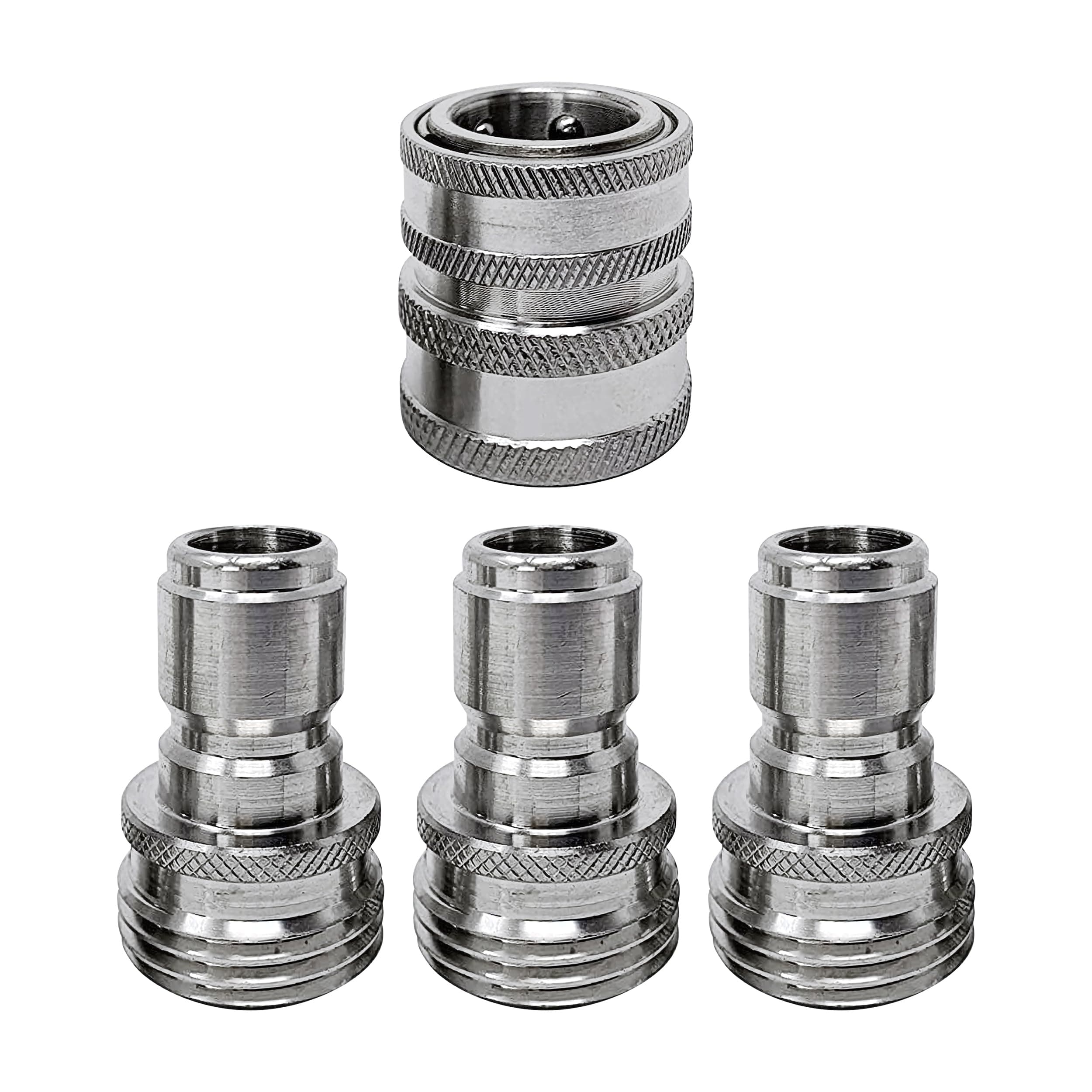 MTM Hydro Pressure Washer Adapter Set, 4 Piece 3/4" Quick Connect Kit